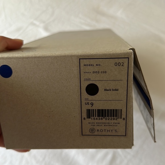 NWT Rothy’s The Point Black Solid Flats - Picture 12 of 14